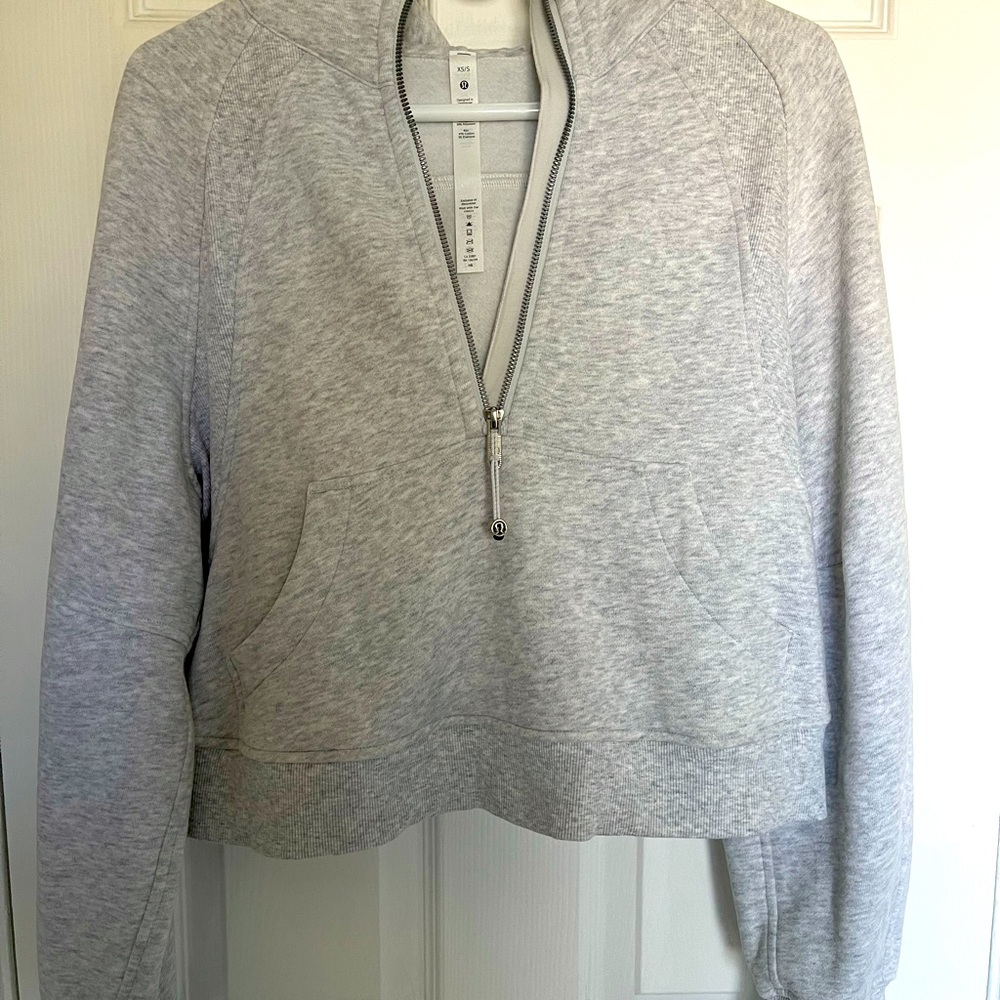 Lululemon Scuba oversized Cropped Half Zip Hoodie XS/SM